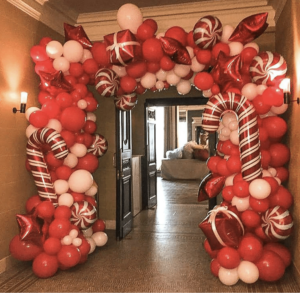 Happy Holidays Balloon Arch!
